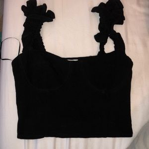 Black crop top